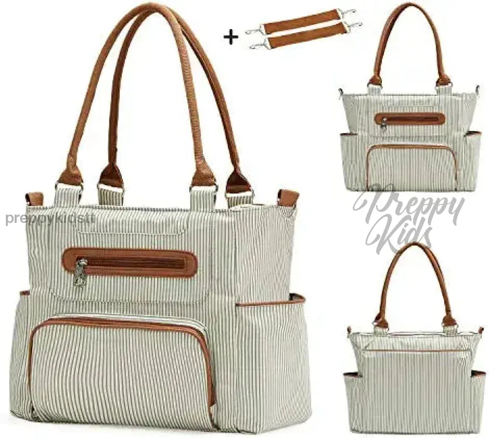 Diaper Mummy baby bag 7 pieces :  LITTLE STORY Brand . Nappy tote bag large capacity for baby mom dad Travel Bag with Stroller Straps