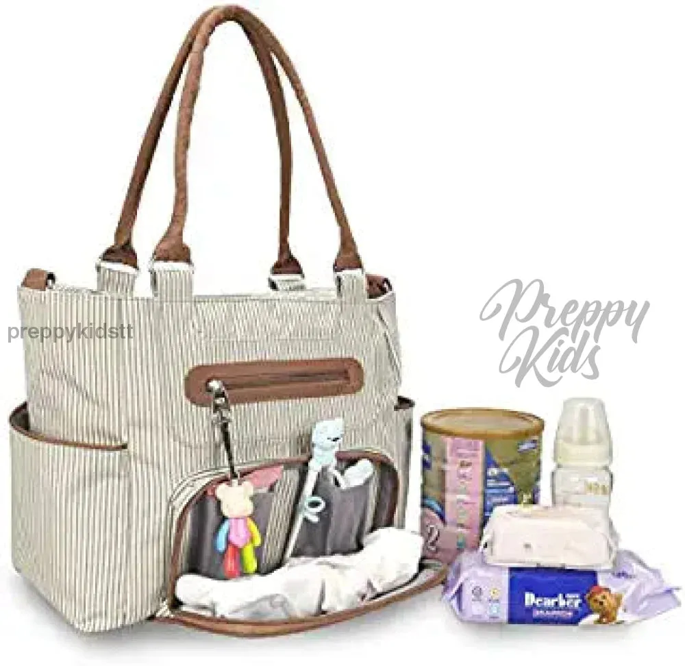 Diaper Mummy baby bag 7 pieces :  LITTLE STORY Brand . Nappy tote bag large capacity for baby mom dad Travel Bag with Stroller Straps