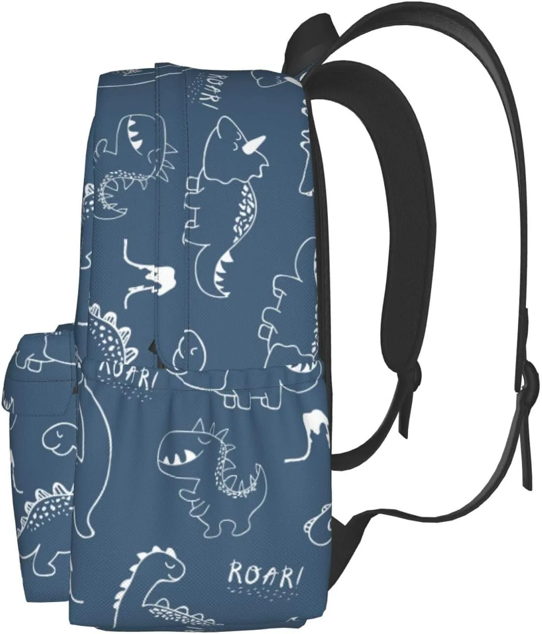 Dinosaur Blue Casual Daypack Laptop Bag School Bookbag Travel Backpack For Kids Teen Boy Girl