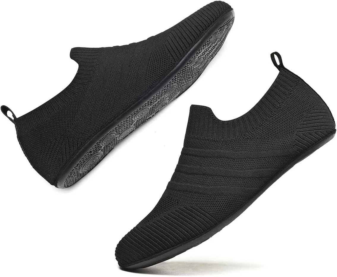 ditont Non-Slip Indoor House Slippers Lightweight Comfortable Grip House Home Shoes for Men Women