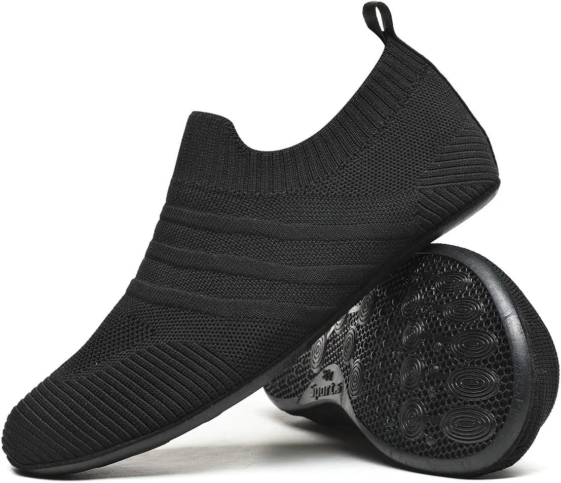 ditont Non-Slip Indoor House Slippers Lightweight Comfortable Grip House Home Shoes for Men Women