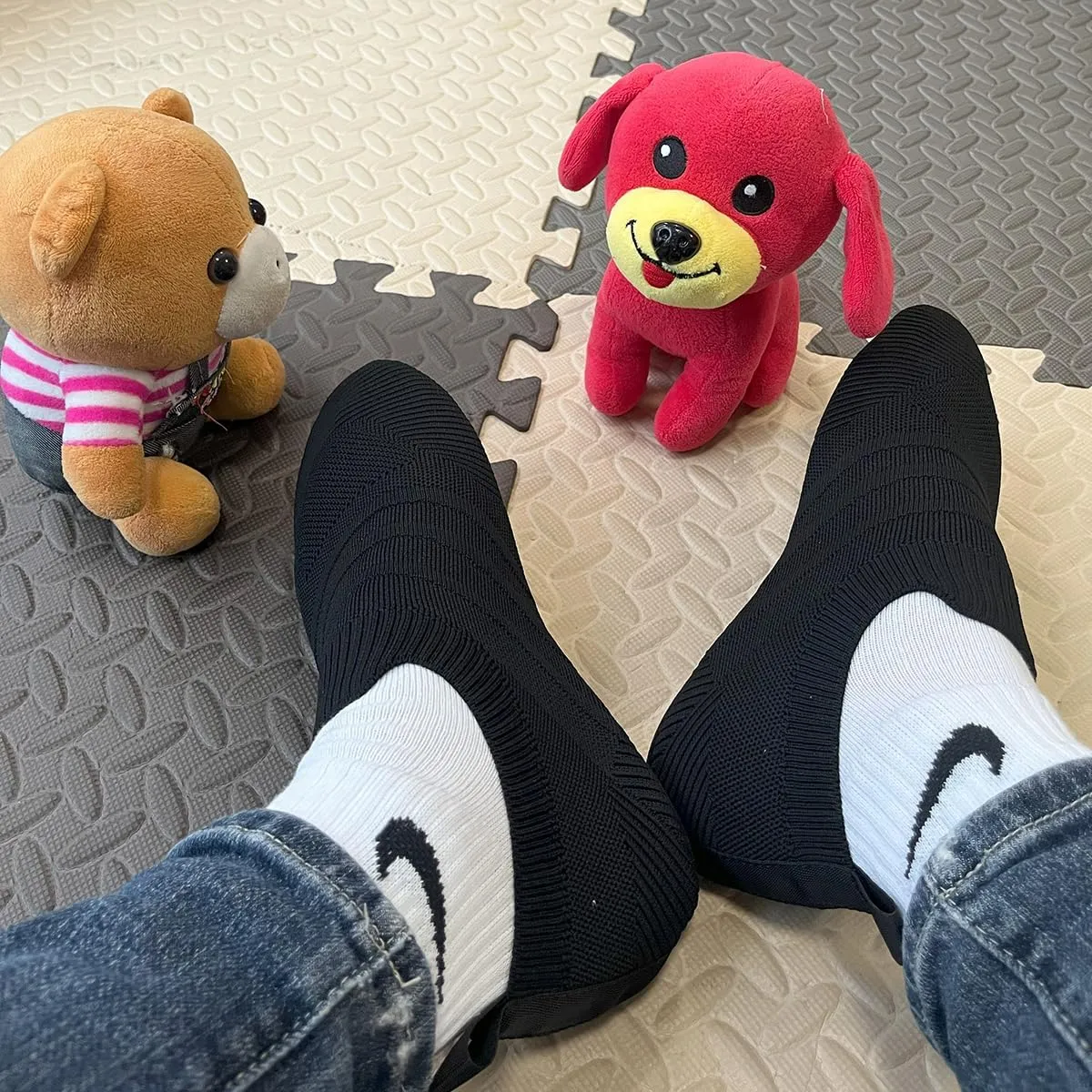 ditont Non-Slip Indoor House Slippers Lightweight Comfortable Grip House Home Shoes for Men Women