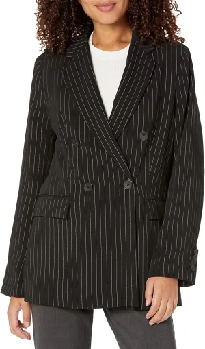 DKNY Women's Double-Breasted Oversized Everyday Blazer