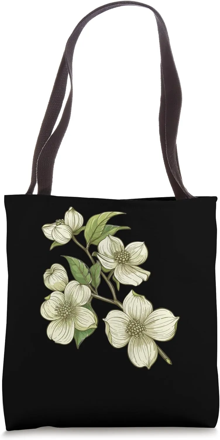 Dogwood Flowers Vintage Tote Bag