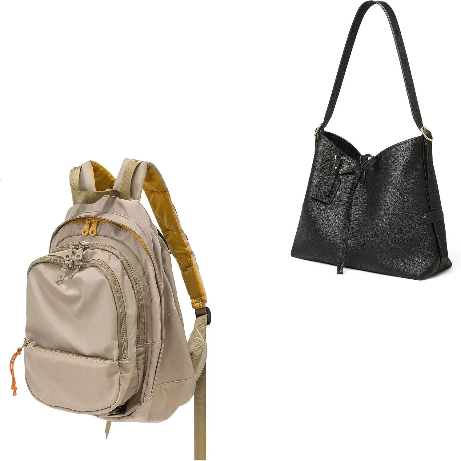 DORIS&JACKY UNISEX Campus Backpack Large Capacity Travel Casual Daypack For Women (Beige)