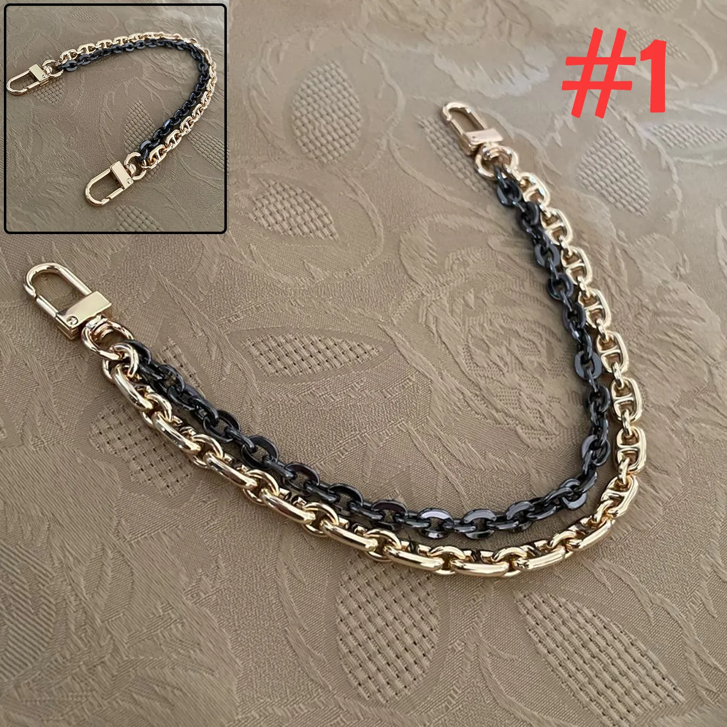 Double Bag Charm Chain 7mm - 12mm