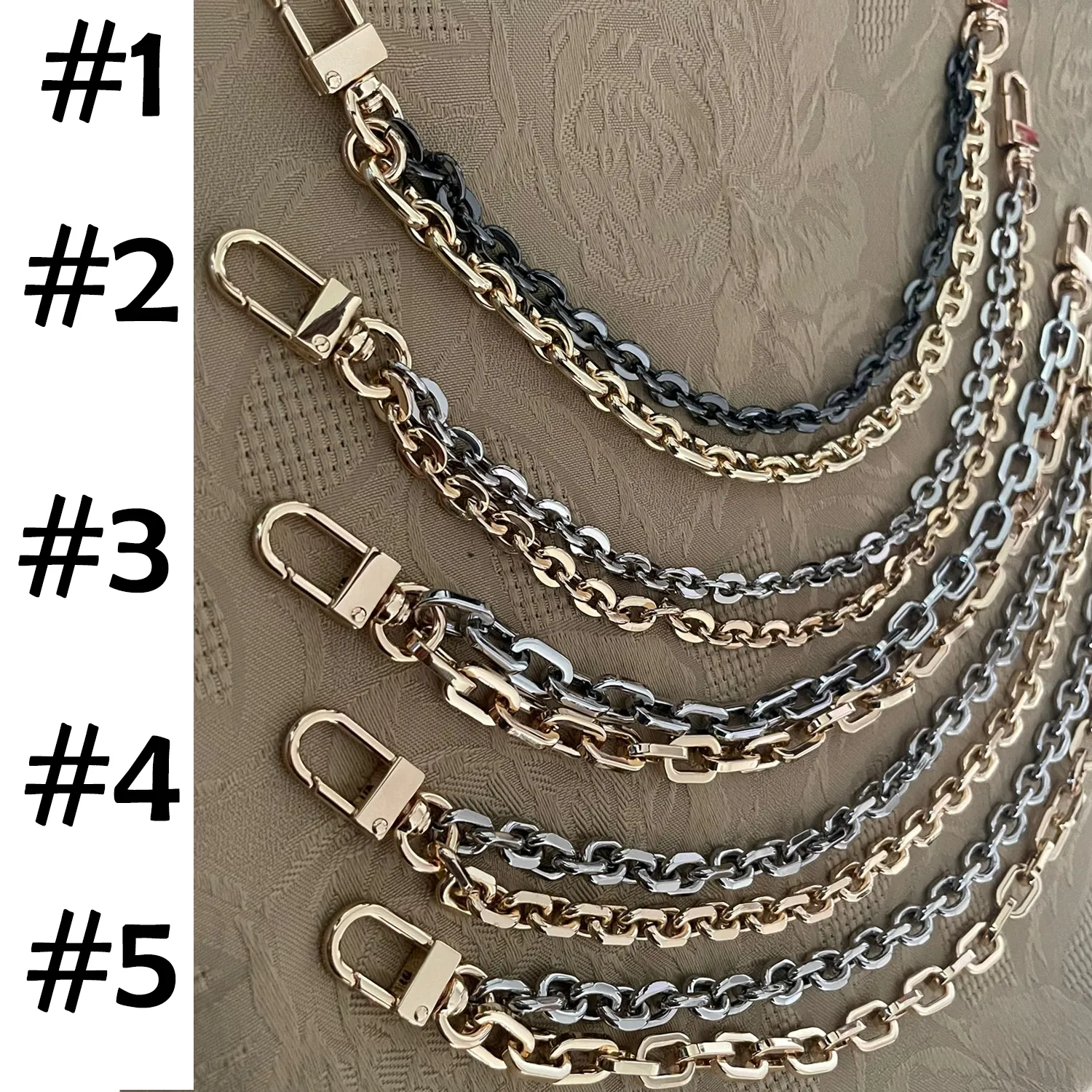Double Bag Charm Chain 7mm - 12mm