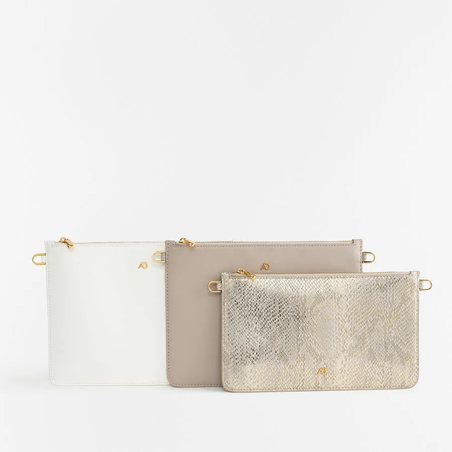 Double Bag Mini - Snake Gold