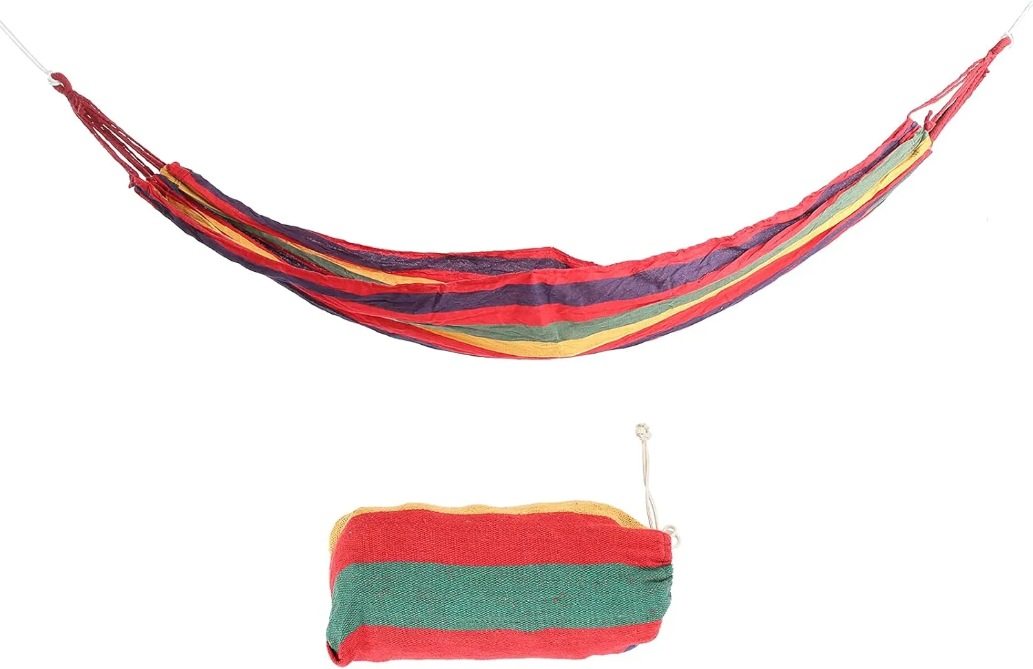 Double Camping Hammock,Travel Hammocks Accessories Lightweight Single or Double Hammocks with Tree Straps Indoor Outdoor Outfitters Ultralight Portable Comfortable Camping Essentials