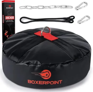 Double End Bag Anchor - Skidproof Heavy-Duty Floor Anchor for Boxing Bags - PVC Double Punching Bag Stand Weight, Gym Equipment Boxing Accessories