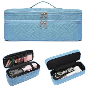 Double-Layer Carrying Case Apply to Revlon One-Step Hair Dryer, Travel Bag for Hair Volumizer/Styler,Water Resistant Storage Organizer Box,Compatible with FlexStyle Attachment (Bag Only)