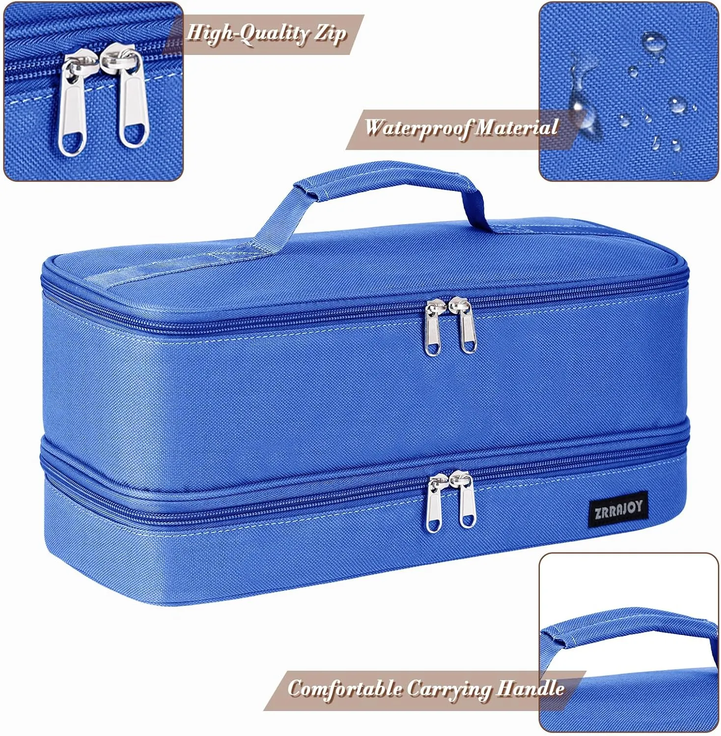 Double Layer Storage Case For Shark Flexstyle, Travel Carrying Case For Shark 430/440 Flexstyle, Organizer Bag For Shark Flexstyle/Dyson Airwrap Styler Attachments