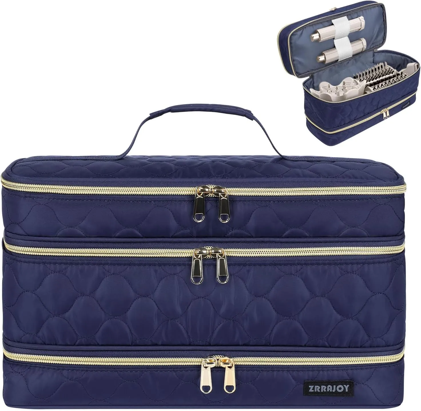 Double Layer Storage Case For Shark Flexstyle, Travel Carrying Case For Shark 430/440 Flexstyle, Organizer Bag For Shark Flexstyle/Dyson Airwrap Styler Attachments