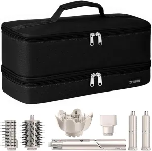 Double Layer Storage Case For Shark Flexstyle, Travel Carrying Case For Shark 430/440 Flexstyle, Organizer Bag For Shark Flexstyle/Dyson Airwrap Styler Attachments