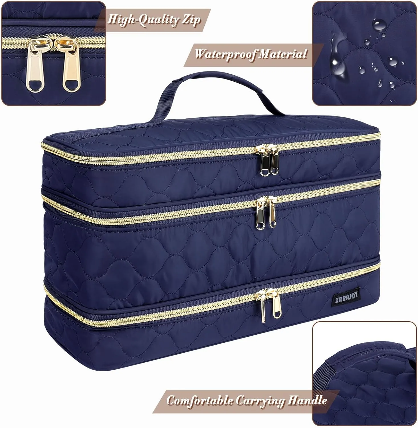 Double Layer Storage Case For Shark Flexstyle, Travel Carrying Case For Shark 430/440 Flexstyle, Organizer Bag For Shark Flexstyle/Dyson Airwrap Styler Attachments