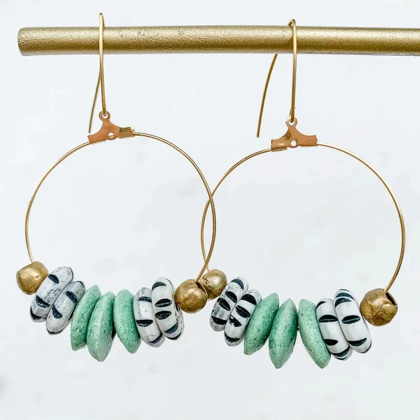 Double Mint Earring