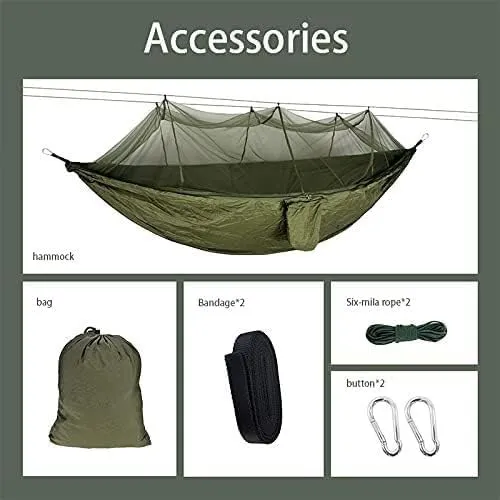 Double Nylon Anti-Mosquito Umbrella Cloth Hammock Outdoor Camping Swing Portable Sleep Hammock (Color : E)