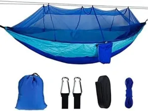 Double Nylon Anti-Mosquito Umbrella Cloth Hammock Outdoor Camping Swing Portable Sleep Hammock (Color : E)