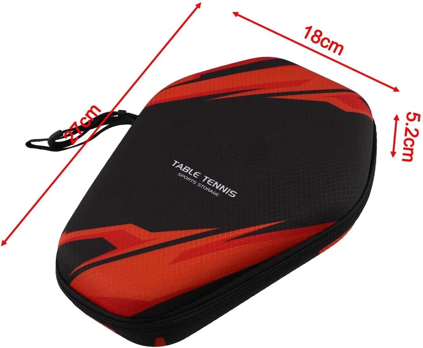 Double Padded PingPong Paddle Case, EVA Hard Shell Table Tennis Racket Bag, PingPong Paddle Case, PingPong Accessories, Waterproof And Dustproof(PB005-A model)