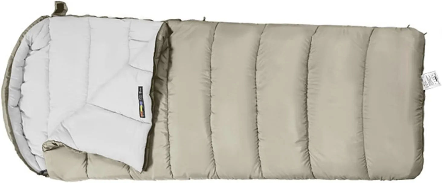 Double Persons Sleeping Bags For Adults with Hooded Anti splashing Breathable and Soft Design, Ideal for Camping,Grey (#6)