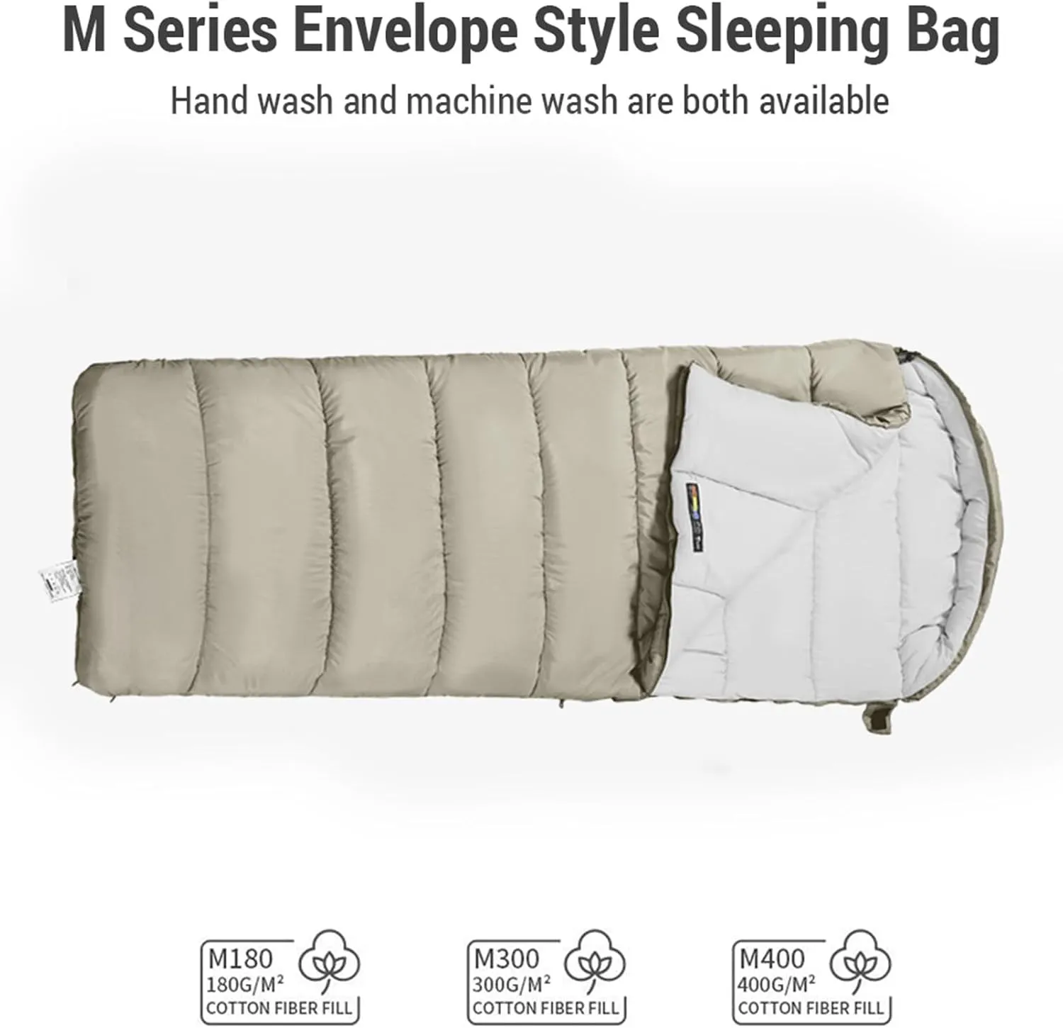 Double Persons Sleeping Bags For Adults with Hooded Anti splashing Breathable and Soft Design, Ideal for Camping,Grey (#6)