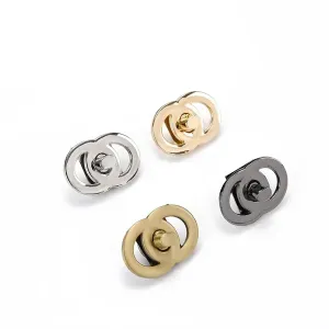 Double Ring Twist Lock Bag Hardware