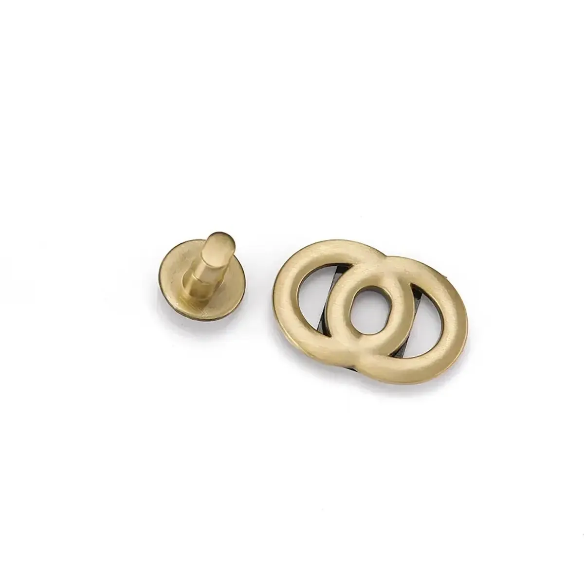 Double Ring Twist Lock Bag Hardware