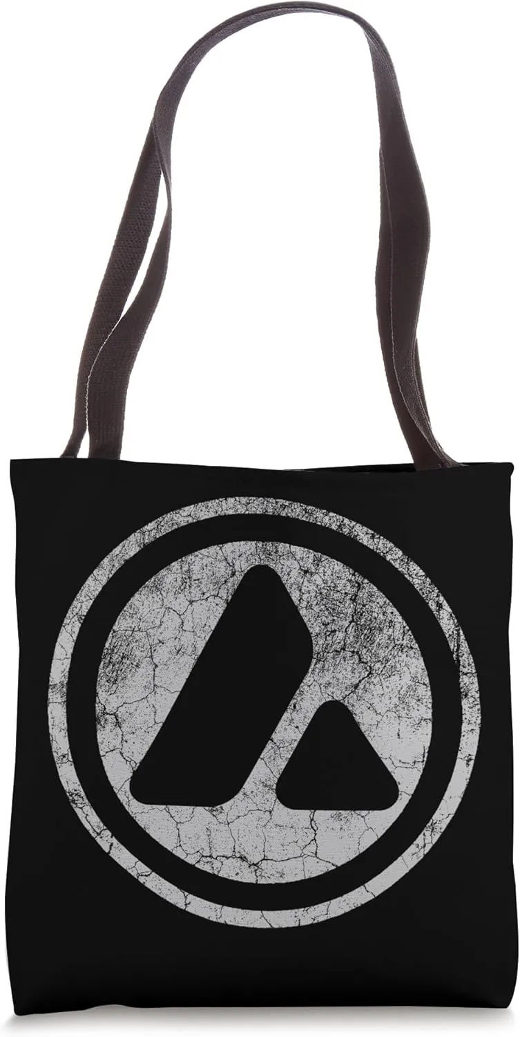 Double-Sided Avalanche AVAX Vintage Crypto Logo Tote Bag