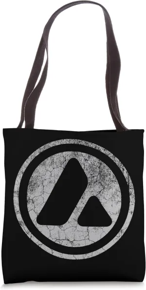 Double-Sided Avalanche AVAX Vintage Crypto Logo Tote Bag