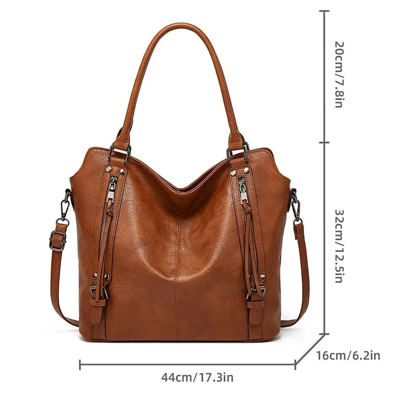 DOUBLE ZIPPER SATCHEL