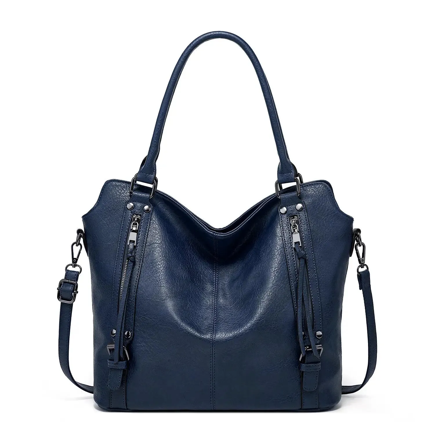 DOUBLE ZIPPER SATCHEL