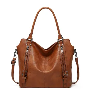 DOUBLE ZIPPER SATCHEL