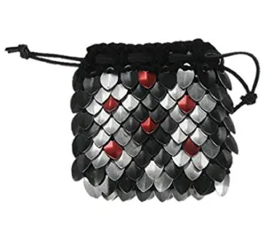 Dragonhide Dice Bag Size Medium Knitted Scale Armor - Reptile