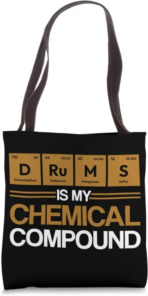 Drums Chemical Compound Element Chemistry Periodic Table Tote Bag