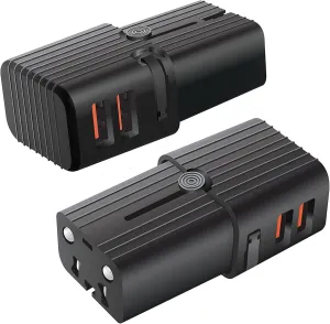 Dual Universal USB Adapter Works for DJI Mavic PRO Alpine White for Worldwide Power and Travel Between US/EU/CN/AUS/NZ/UK