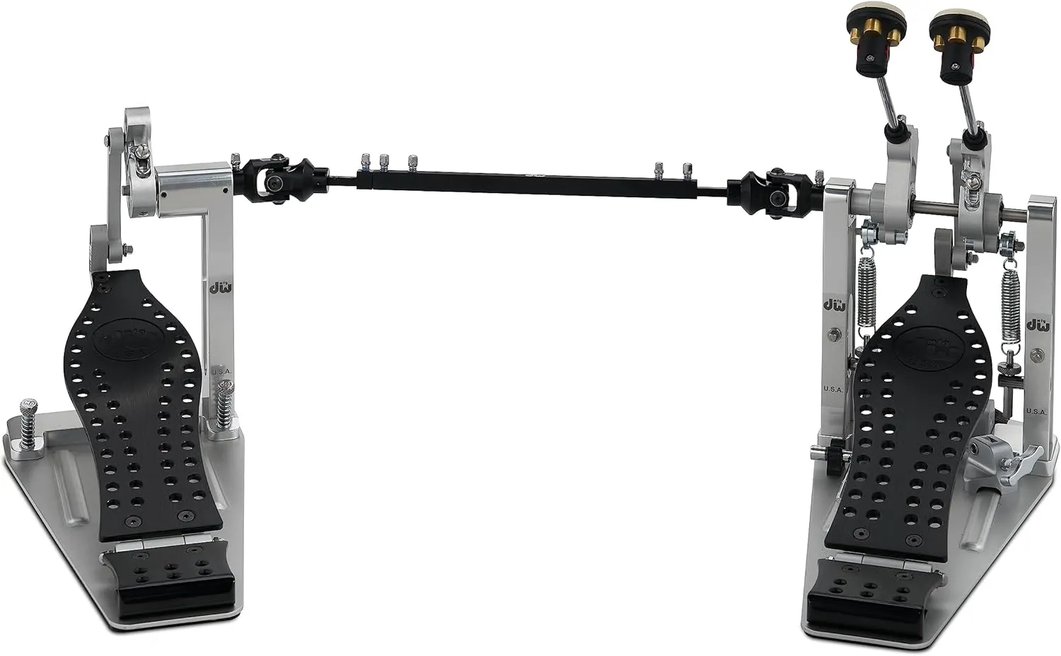 DW Series Colorboard Machined Direct Drive w/Bag, Graphite Edition Double Bass Drum Pedal (DWCPMDD2BK)