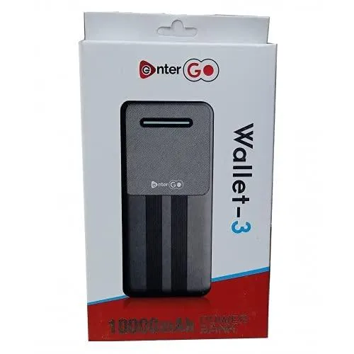 DZab Power Bank 10000 mah EnterGo Wallet-3 for Smartphones and Tablets