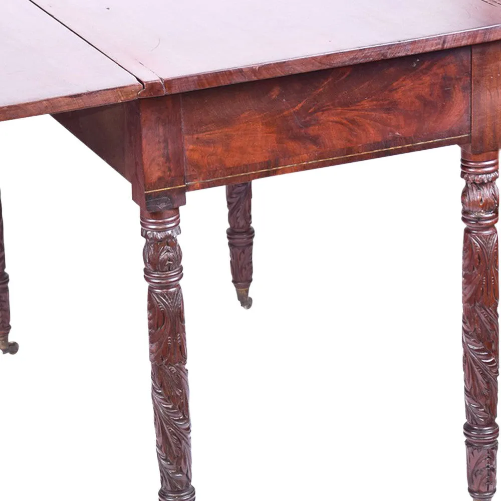 Early 19th Century Carved Pembroke Table