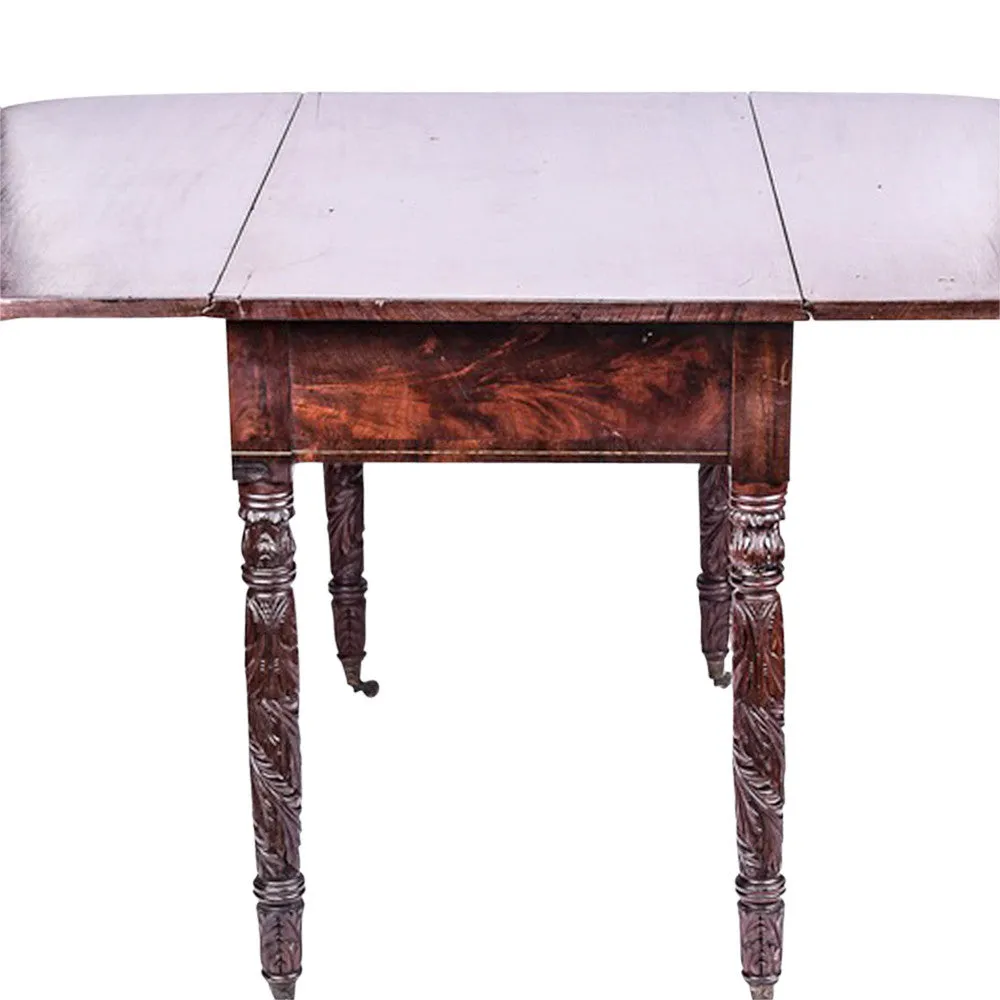 Early 19th Century Carved Pembroke Table
