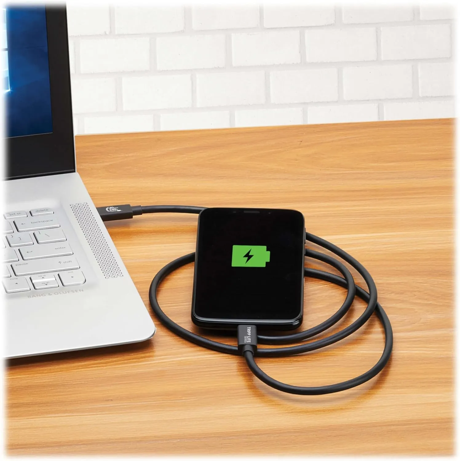 Eaton Tripp Lite 40Gbps Certified USB4 Cable 4 ft / 1.2m, 8K@60Hz Video, 240W PD 3.1 Charging, Backwards Compatible, Black, Works with All USB-C/Thunderbolt 3 Devices, 3-Year Warranty (U521-1P2M-BK)