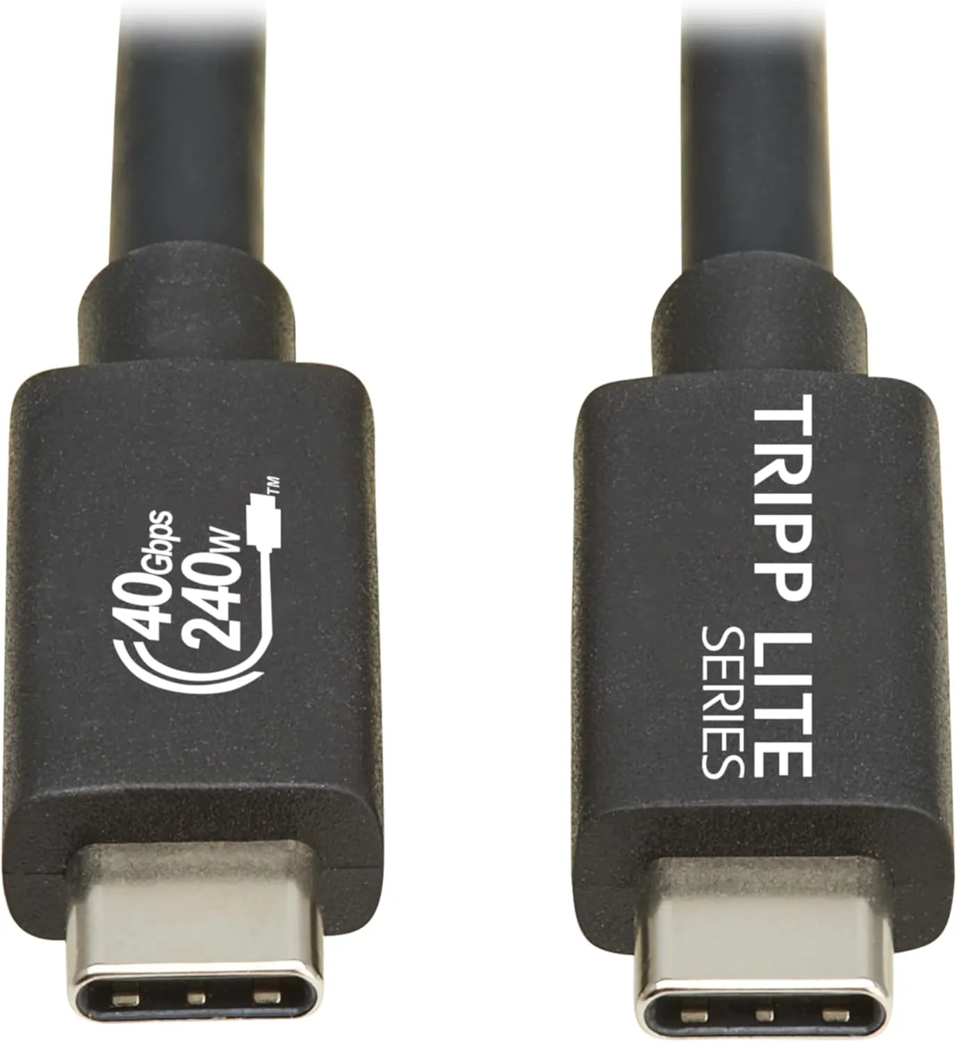 Eaton Tripp Lite 40Gbps Certified USB4 Cable 4 ft / 1.2m, 8K@60Hz Video, 240W PD 3.1 Charging, Backwards Compatible, Black, Works with All USB-C/Thunderbolt 3 Devices, 3-Year Warranty (U521-1P2M-BK)