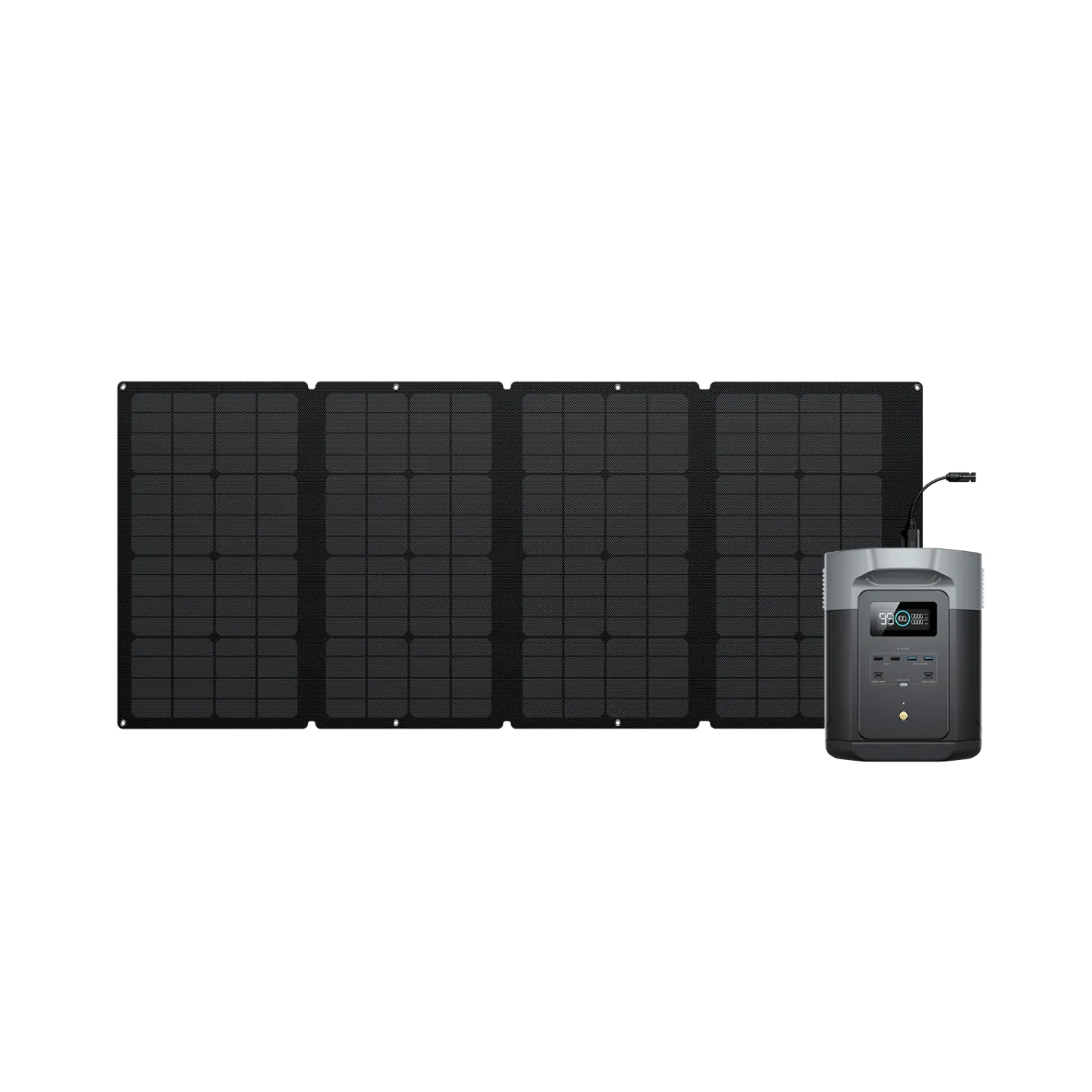 EcoFlow DELTA 2 Max Solar Generator   Solar Panel Bundle (PV400W)