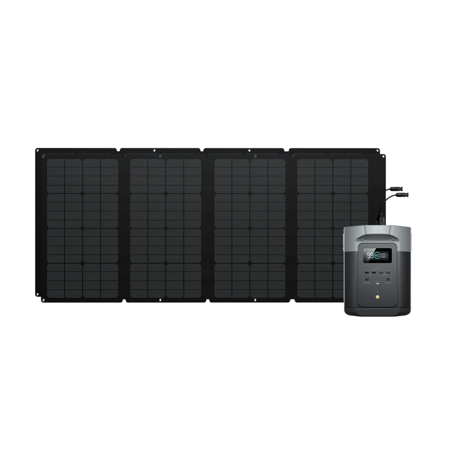 EcoFlow DELTA 2 Max Solar Generator   Solar Panel Bundle (PV400W)