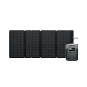 EcoFlow DELTA 2 Max Solar Generator   Solar Panel Bundle (PV400W)