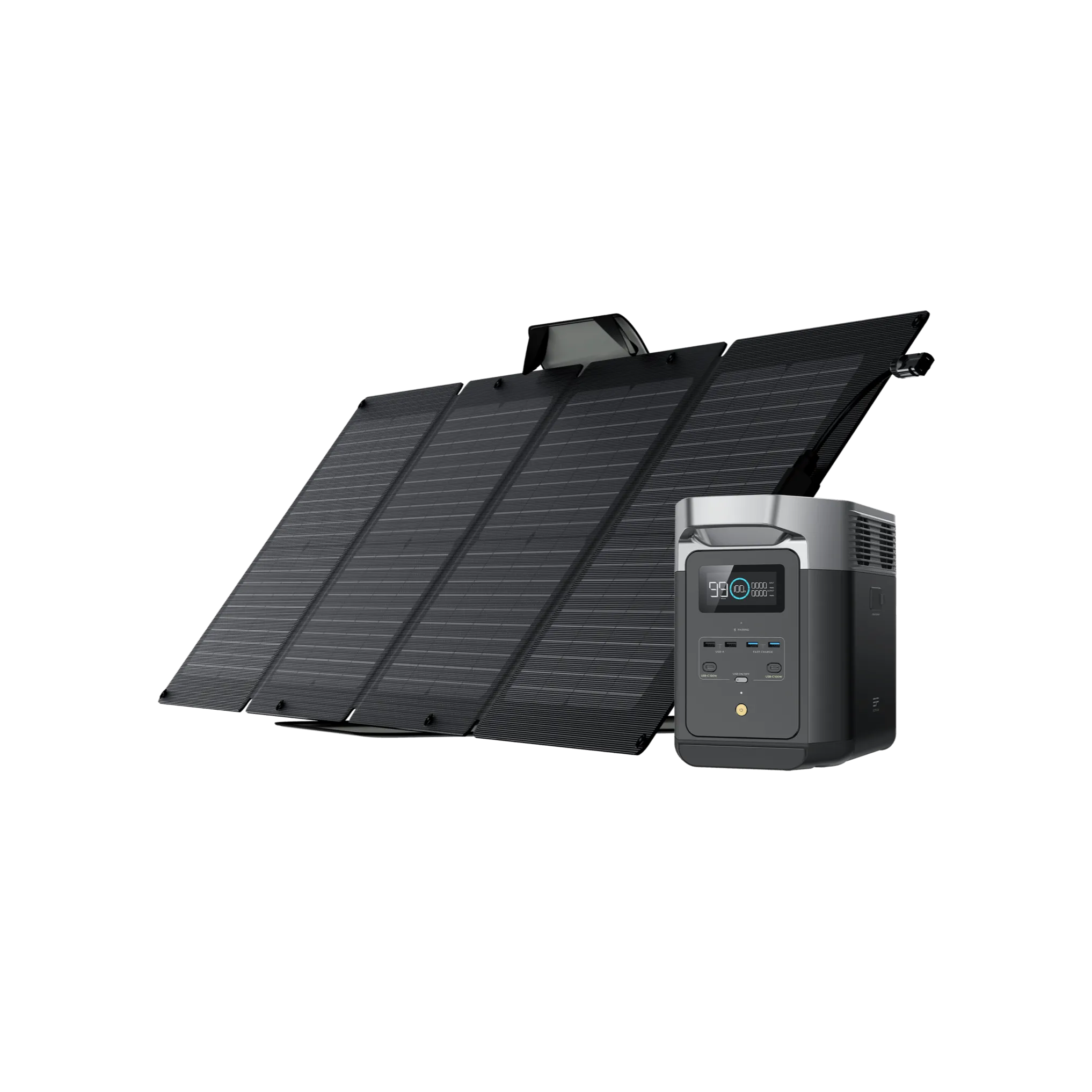 EcoFlow DELTA 2 Solar Generator   Solar Panel (PV110W) Bundle