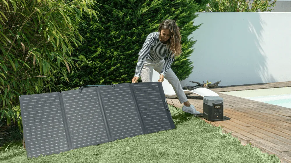 EcoFlow DELTA 2 Solar Generator   Solar Panel (PV110W) Bundle