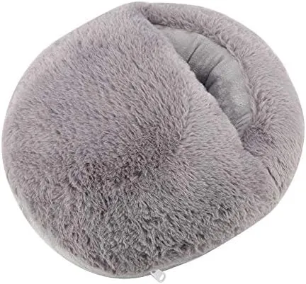 Electric Heating Pad USB Foot Warmer Cushion Adjustable Temperature for Winter Office Heating Slippers Shoes(Gray)