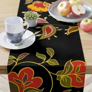 Elegant Floral Paisley Table Runner