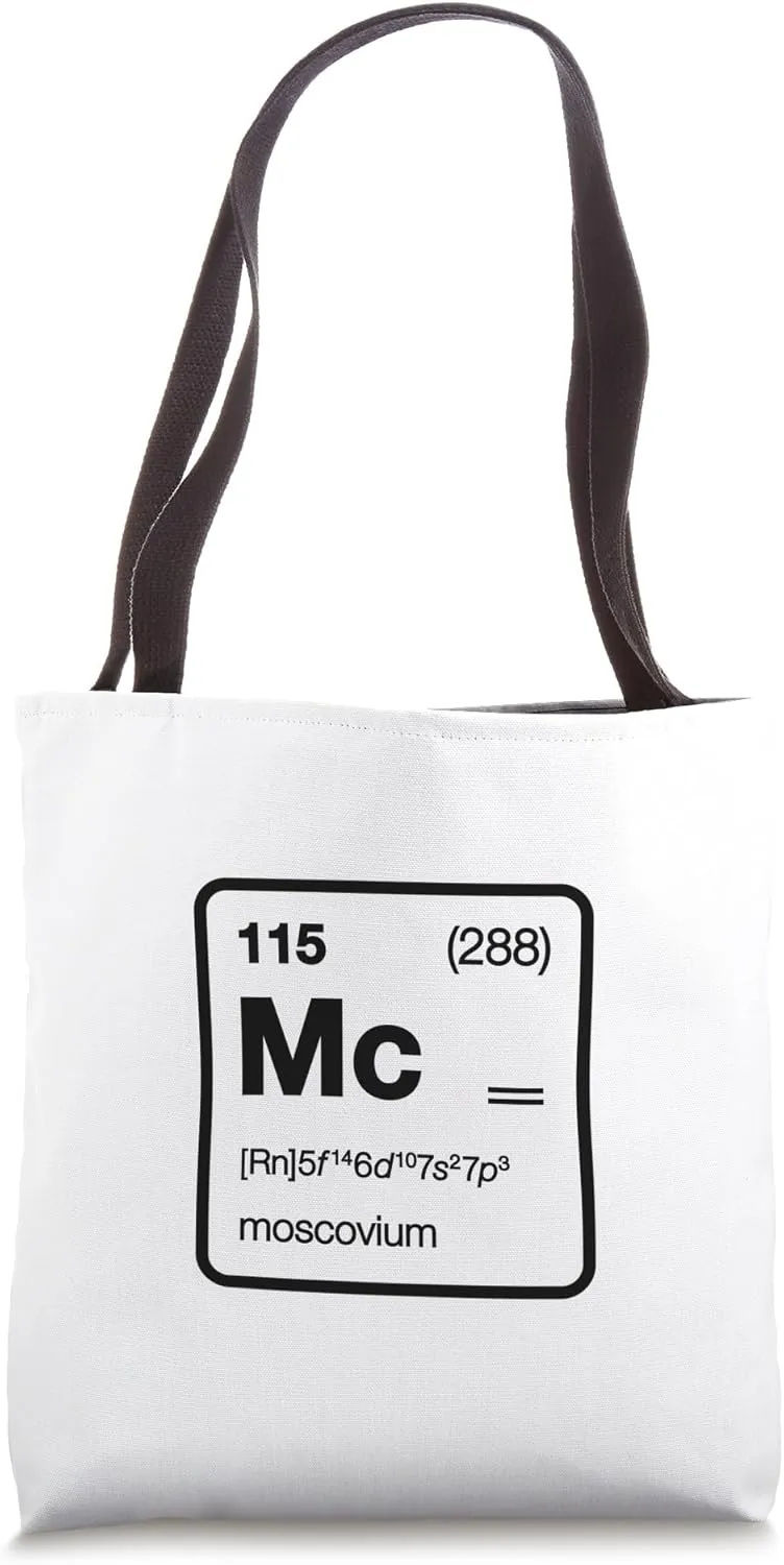 Element 115 / Moscovium Periodic Table Design Tote Bag