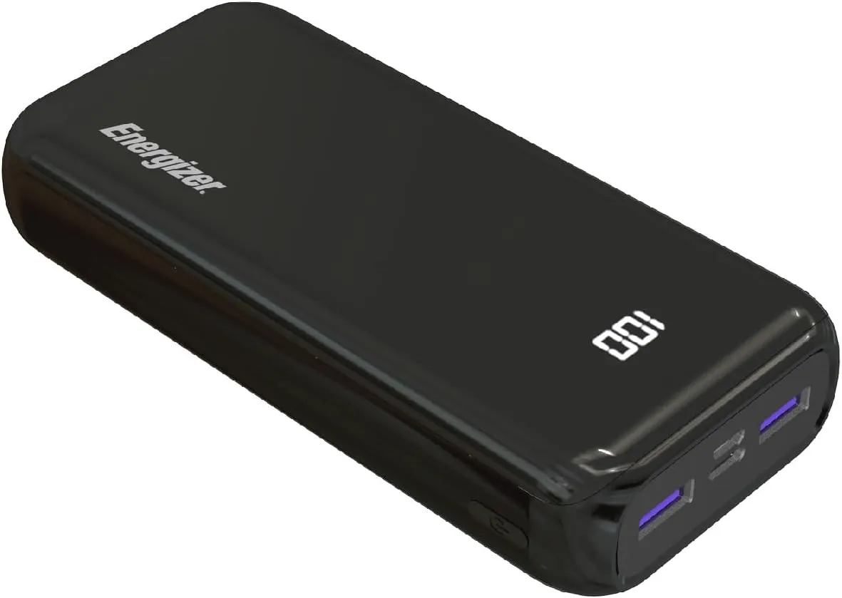 Energizer USB-C Portable Charger, 20000 mAh Power Bank Fast Charging Lightweight Battery Pack Compatible with Android/iPhone 15 16 Plus Pro Max/iPad Tablet and etc_UE20011PQ